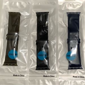 Stretchy Nylon Bands Compatible with Apple IWatch 38mm 40mm 41mm set of 3